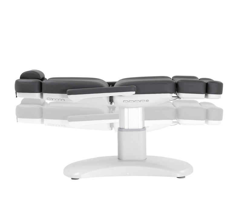 SilverFox 4 Motors Electric Facial Spa Bed 2222BN GRY - Professional Massage Table for Spa & Salon, Reclining Beauty Bed with Adjustable Height - Perfect for Facial Treatments, Massage Therapy, and Skin Care Procedures