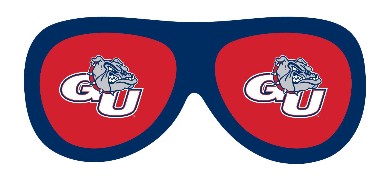 Gonzaga Bulldogs Sunglasses Magnet - NCAA Fan Accessories for Car, Fridge & Office Decor - Perfect for Game Day & Sports Enthusiasts