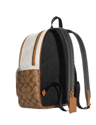 Coach Court Backpack in Signature Blocked Canvas - Stylish Laptop Backpack for Women, Perfect for Work, School & Travel Accessories
