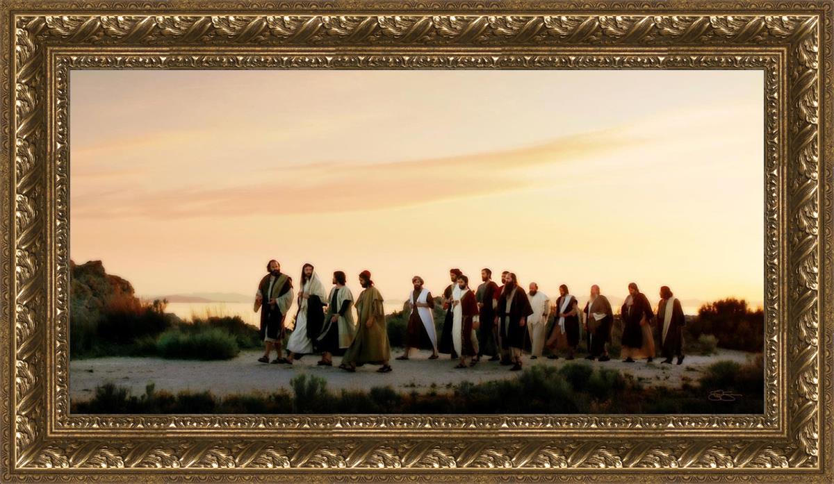 Follow Him - Christian Bible Verse Wall Art for Home & Church Decor - Perfect for Living Room, Bedroom, and Sunday School Inspirational Decorations