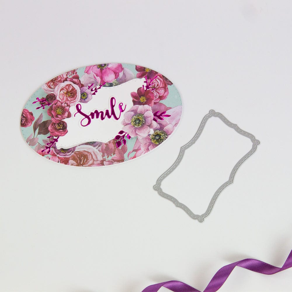 Love Frame Die Set 4735E - Scrapbooking & Card Making Craft Supplies for DIY Greeting Cards, Wedding Invitations, and Photo Albums