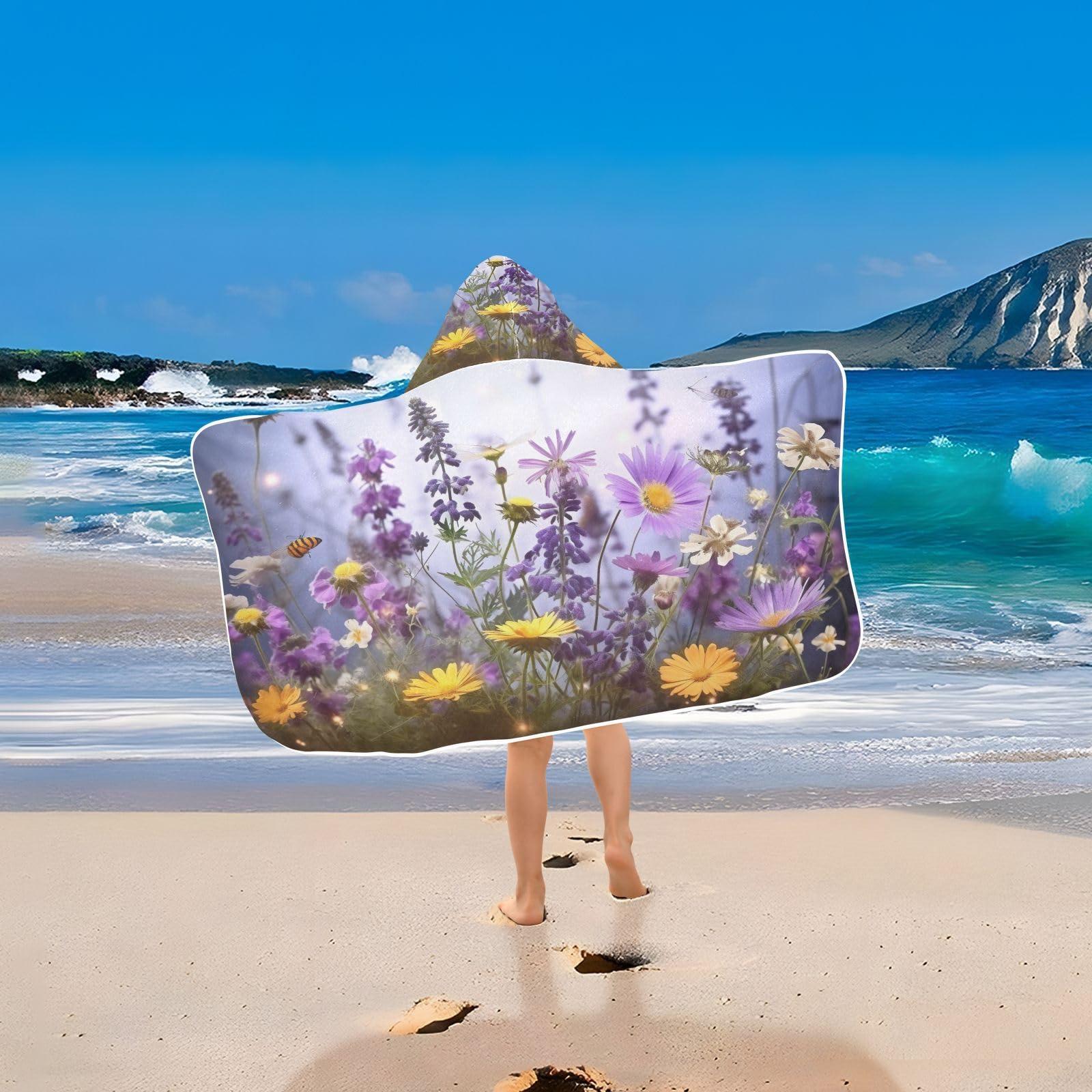 Premium Soft Wildflowers Bath Towel - Ultra Absorbent 23.5