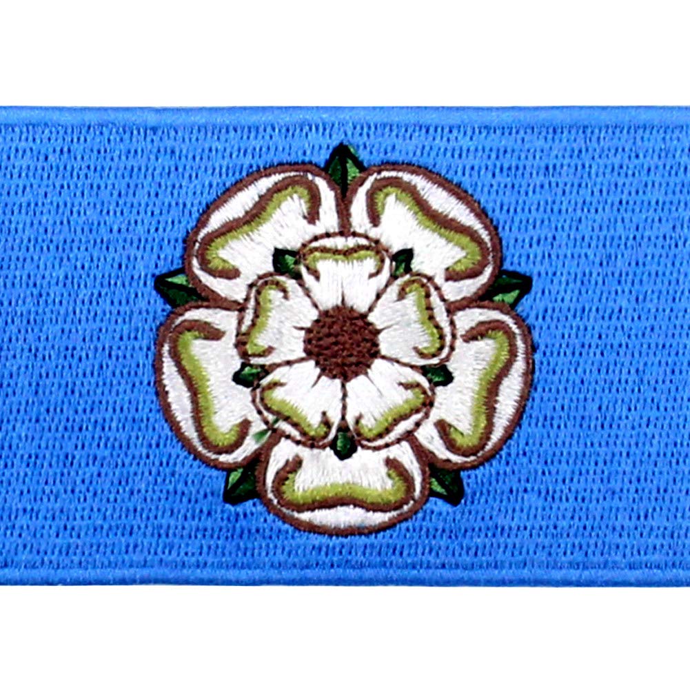 EmbTao Yorkshire Flag Embroidered Patch - Iron On or Sew On Morale Emblem for Jackets, Hats & Bags | Perfect for DIY, Cosplay & Military Uniforms