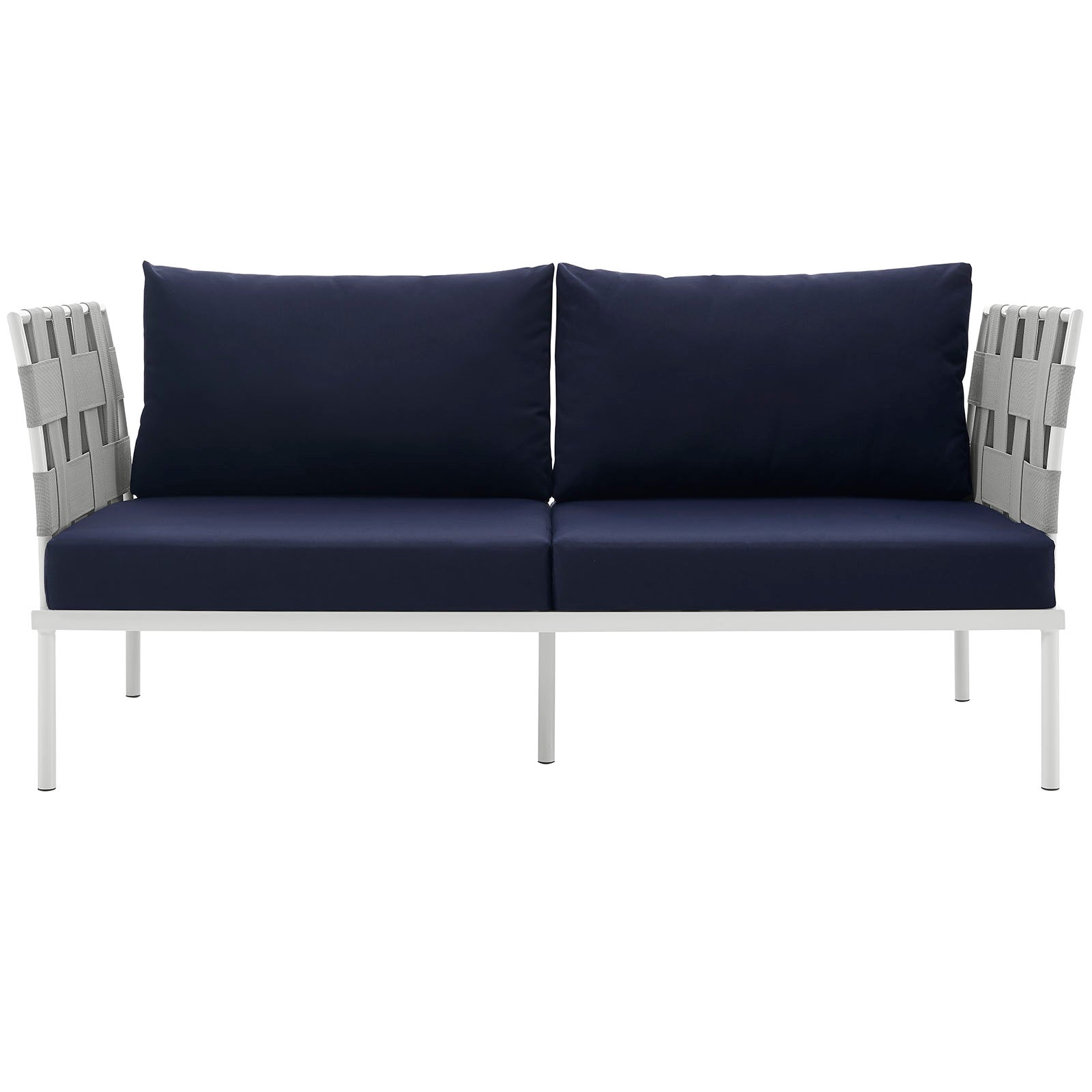 Harmony Outdoor Patio Aluminum Loveseat - Lightweight & Durable Garden Furniture for Backyard, Poolside & Balcony Relaxation