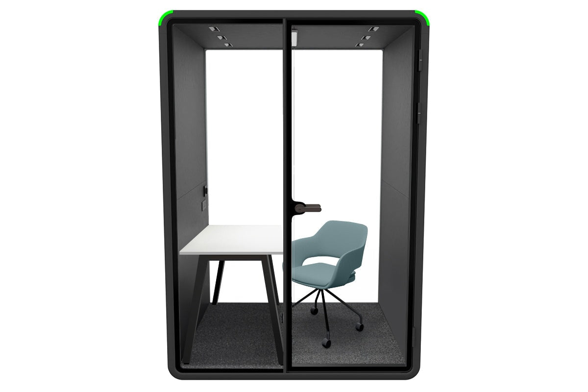 Soundproof Nest Room Booth with Quadro A Table & Echo Panel - Perfect for Home Office, Podcasting, and Recording Studios