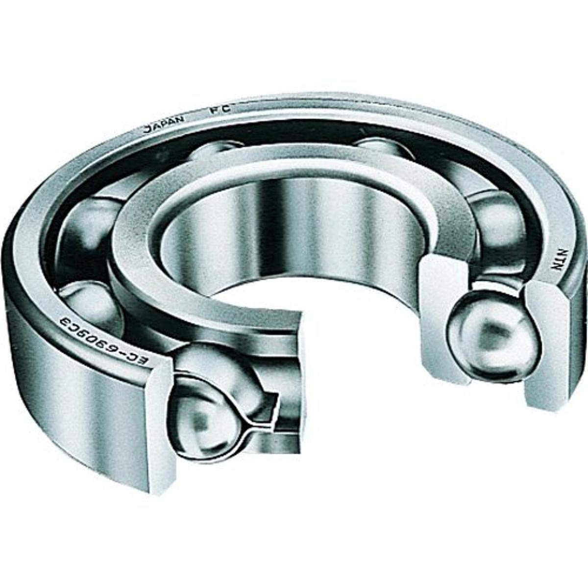 NTN 6032ZZ Deep Groove Ball Bearing 160x240x38mm - Single Row Radial Bearing with Steel Cage & Double Shields - C3 Normal Clearance - Ideal for Industrial Machinery, Conveyors, and Heavy Equipment Applications
