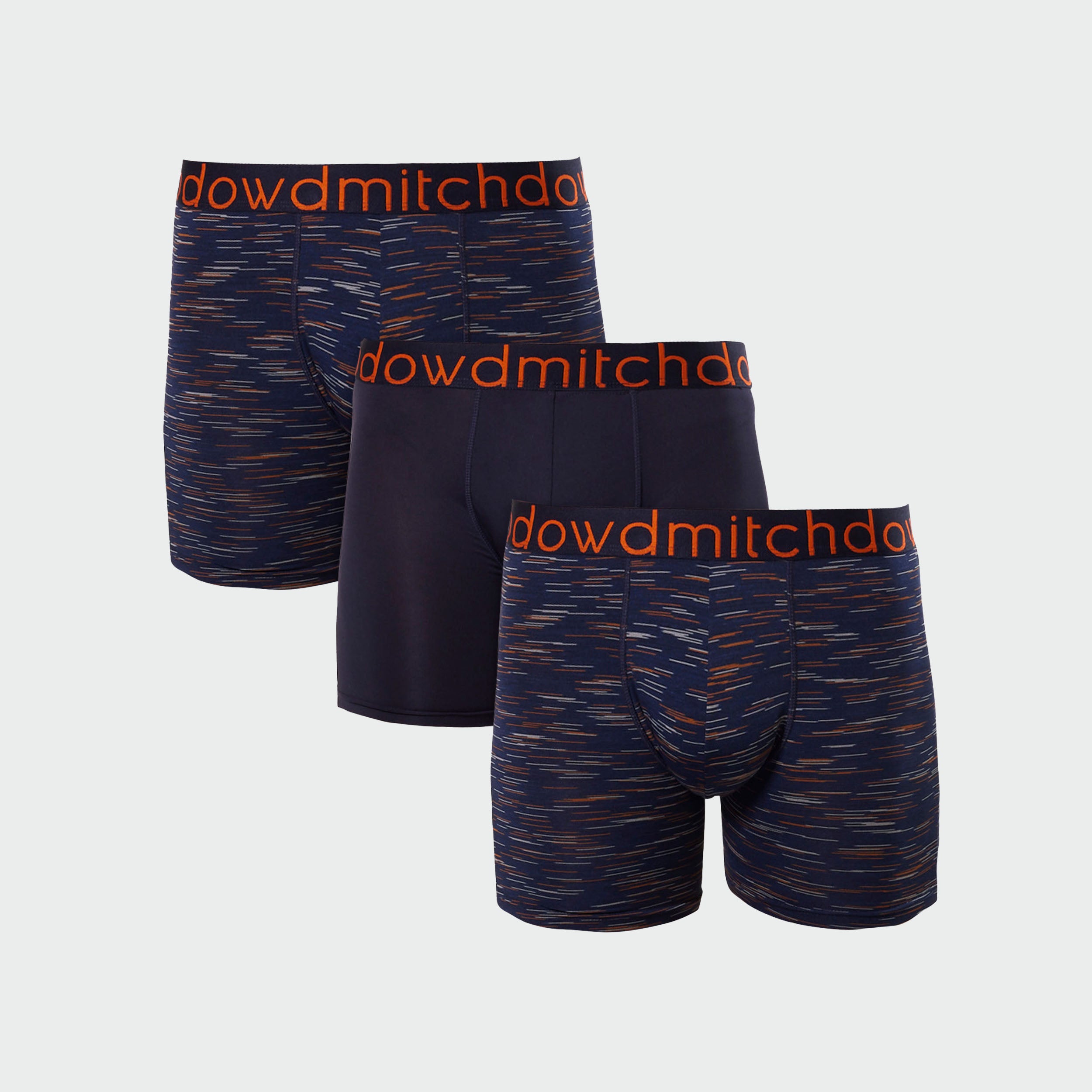 Men's Active Trunks 3-Pack - Breathable Quick-Dry Underwear for Gym, Running & Everyday Wear - Navy Blue