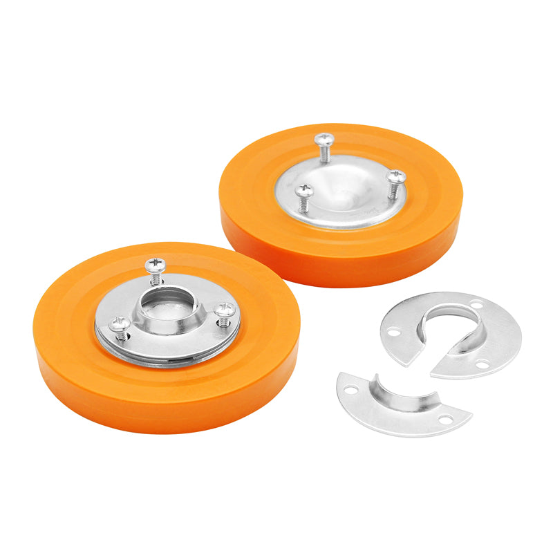 Ladder Leg Leveler Replacement Feet with Brackets - Heavy Duty Leveling Kit for Extension Ladders (Pair) - Perfect for Uneven Surfaces, Roof Work & Construction Sites