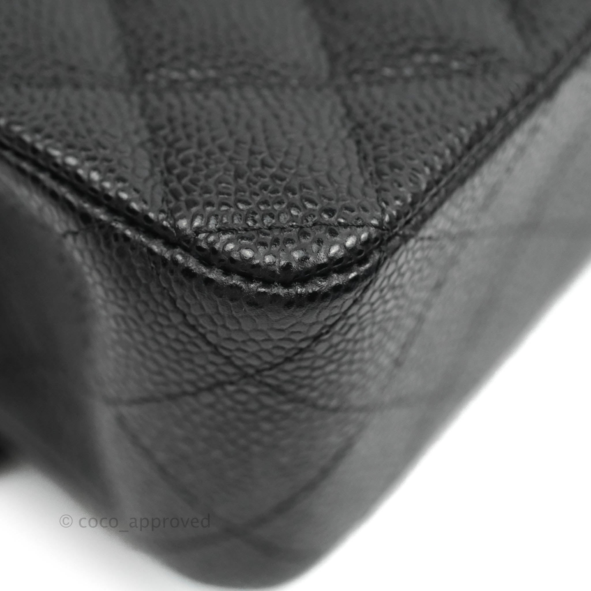 Chanel Classic Medium Double Flap Bag - Black Caviar Leather with Gold Hardware | Luxury Handbag for Women, Perfect for Work, Evening & Special Occasions