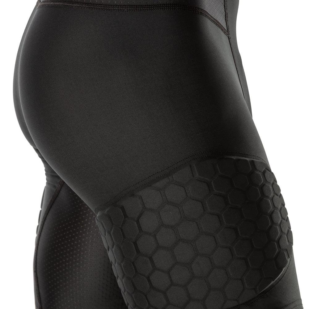 HEX® Men's Basketball Compression Shorts with Thigh Pads - Moisture-Wicking Performance Shorts for Basketball, Training & Gym Workouts