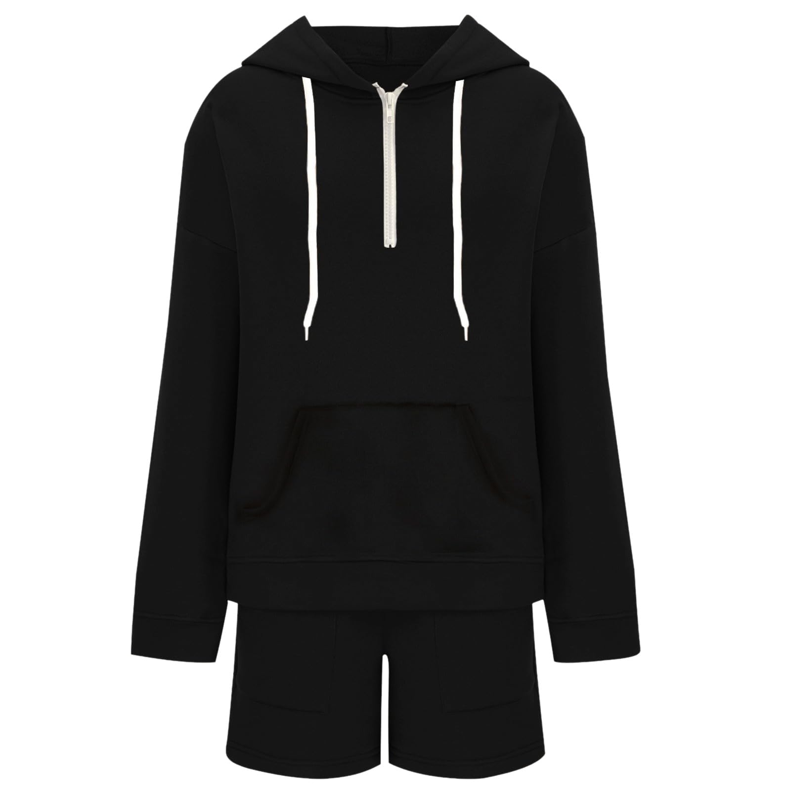 LCMTWX Women's Bodycon Dress & Long Sleeve Workout Set - Boho Two Piece Shorts & Oversized Sweatshirt Fitness Outfit | Gym, Yoga, Running & Casual Wear | Perfect Gift for Women