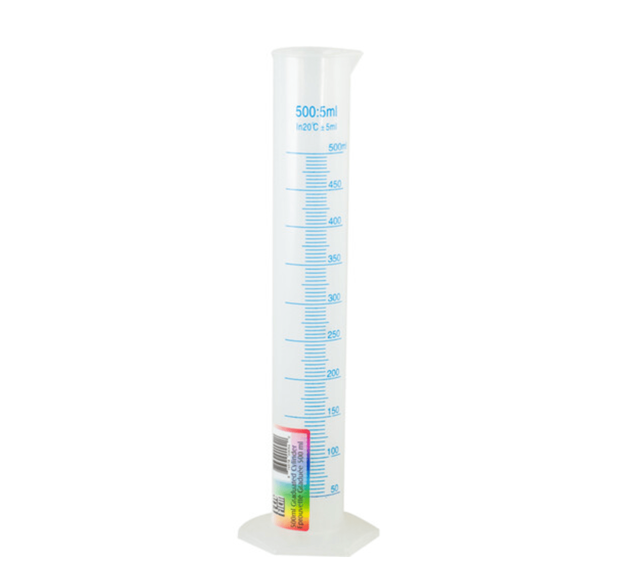Flic Film 500mL Graduated Cylinder - High Precision Lab Glassware for Photography & Chemistry Experiments