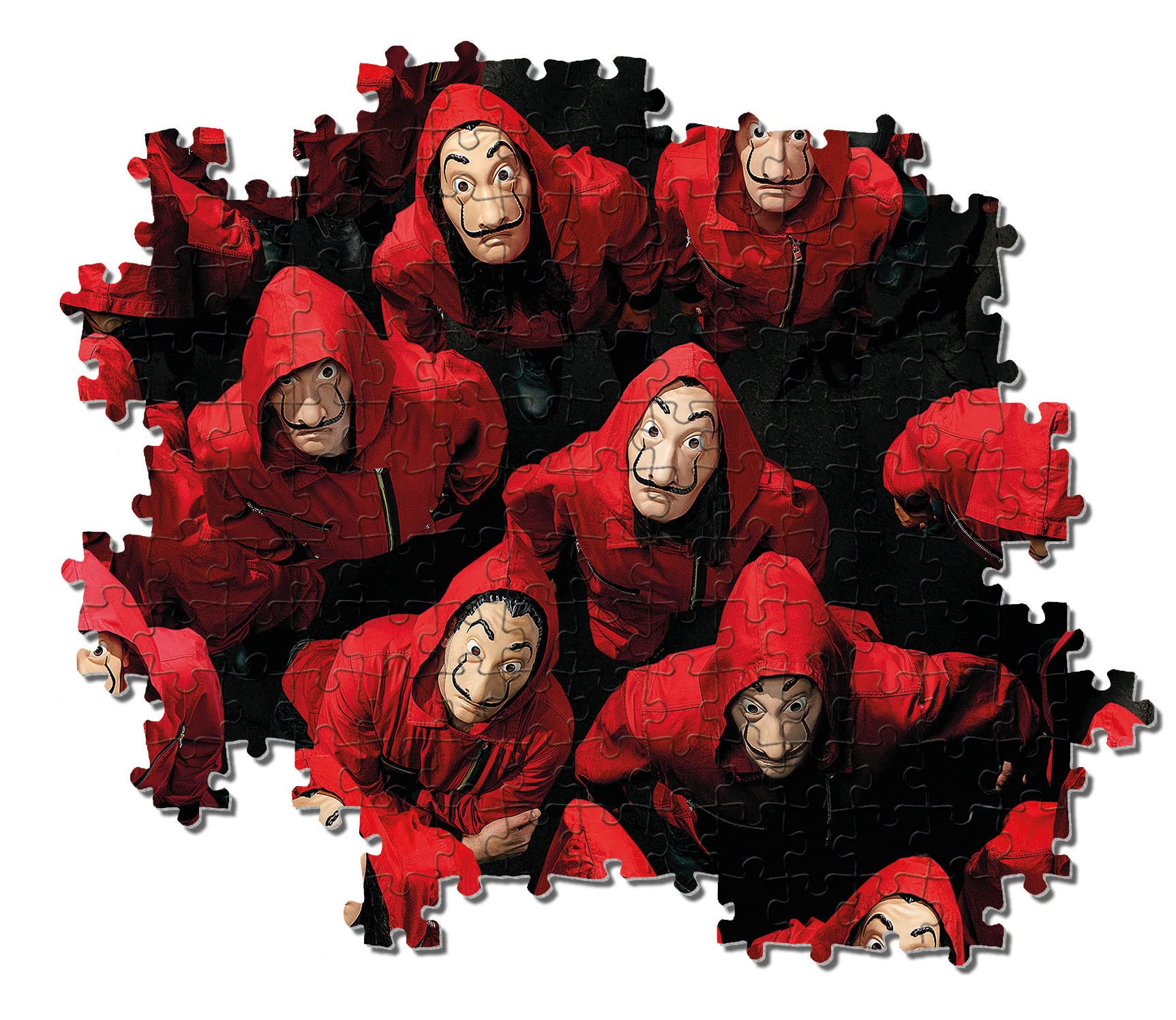 Clementoni 1000 Piece Puzzle - Money Heist (La Casa de Papel) TV Show Characters Jigsaw Puzzle for Adults (39654) - Perfect for Family Game Nights, Stress Relief & Home Decor