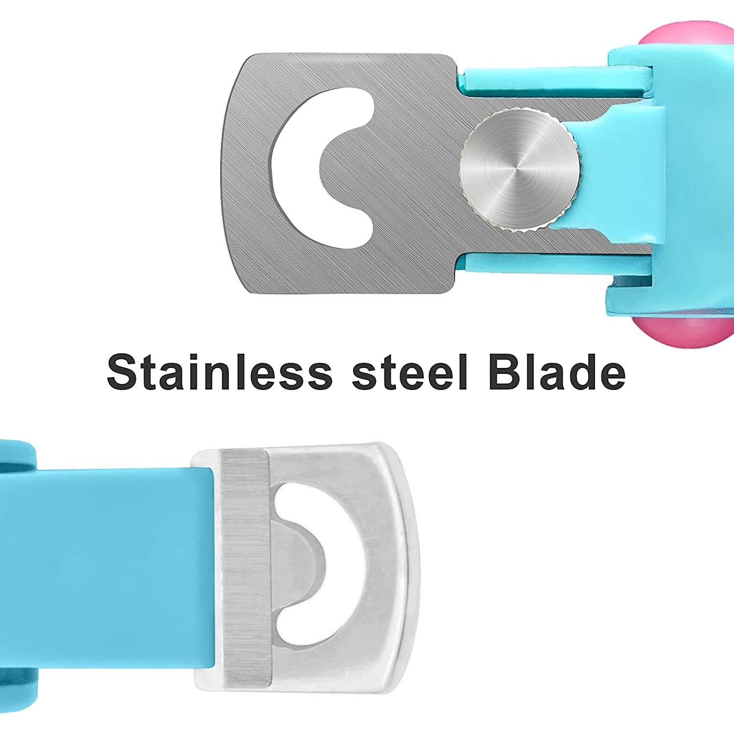 Premium KIRA Acrylic Nail Clipper - Adjustable Stainless Steel Gel & Fake Nail Tip Cutter with U-Shaped Blade - Professional Manicure Tool for Artificial Nails (Blue) - Perfect for Salon, Home Nail Art & DIY Manicures