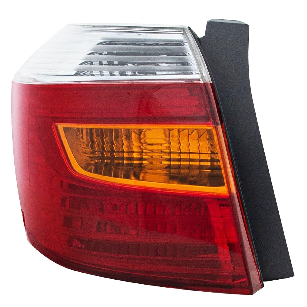 OE Style Halogen Tail Lights Assembly Replacement for 2008-2010 TOYOTA HIGHLANDER Sport - Pair (TO2800174 TO2801174 8156148170 8155148170) - Durable LED Lights for Night Driving & Enhanced Visibility