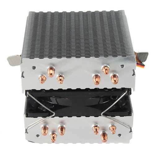 6 Heat Pipes Blue LED CPU Cooling Fan - High Performance Cooler Heat Sink for Intel LGA 1155/1156 & AMD Socket AM3/AM2 - Perfect for Gaming PCs and Overclocking