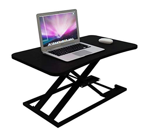 ROXY DISPLAY Adjustable Height Sit Stand Desk Monitor Riser - Ergonomic Gray Monitor Stand with Height Adjustment for Home & Office Workspace (ASD-21028BK) - Perfect for Computer, Laptop, Tablet & Dual Monitor Setup