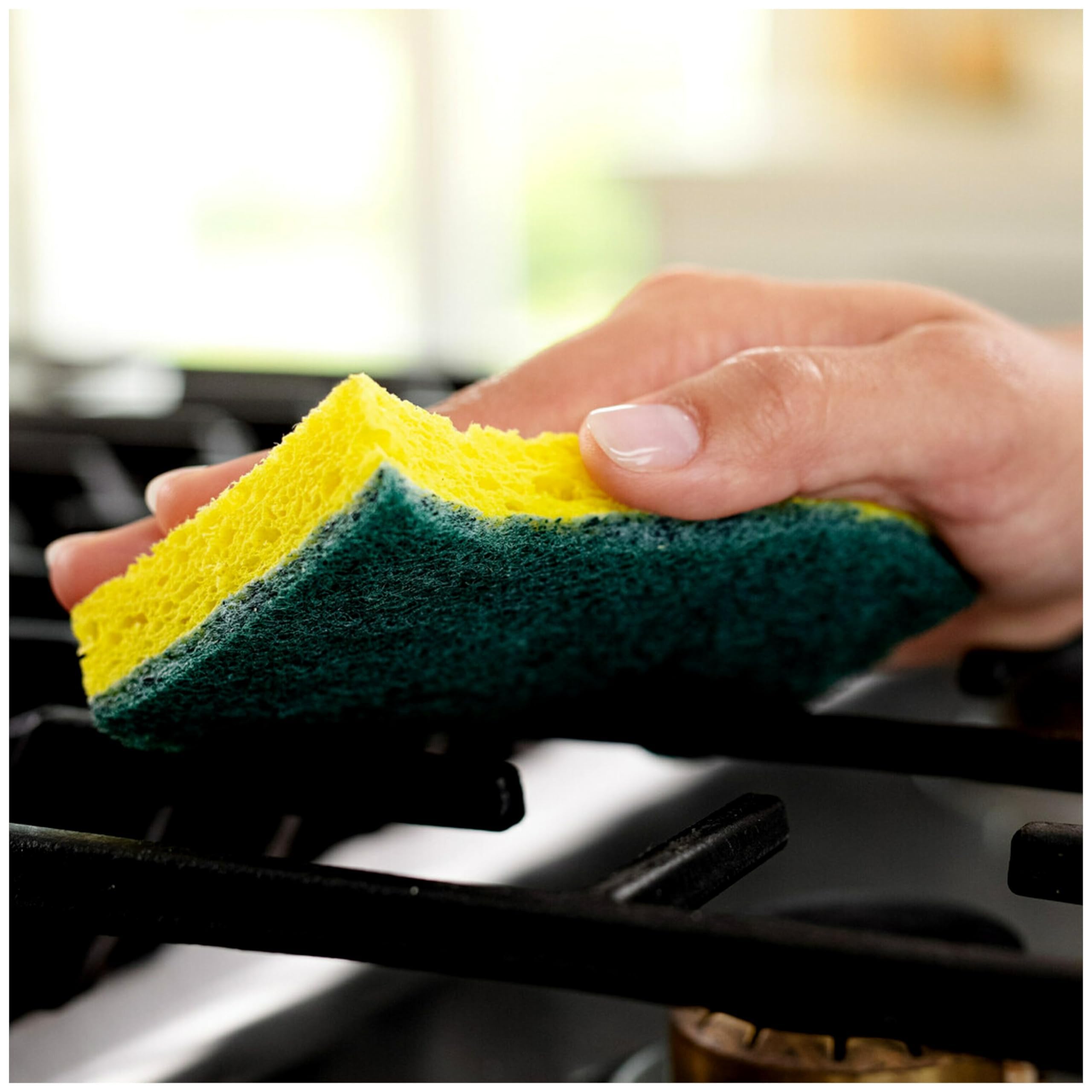 Scotch-Brite Heavy Duty Scrub Sponges - 36 Pack | Non-Scratch Kitchen & Household Cleaning Sponges | Safe for Non-Coated Cookware, Pots & Pans | Perfect for Tough Stains, Grease & Grime Removal