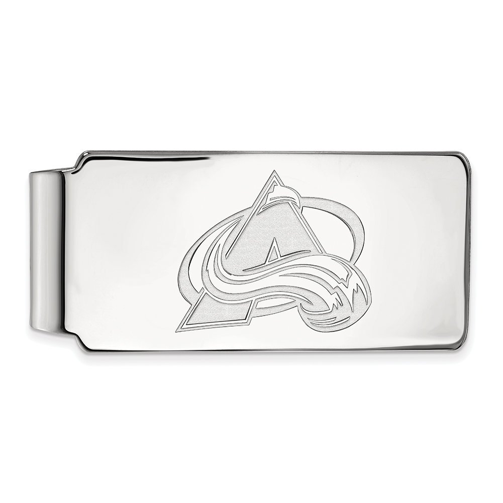 14k White Gold Colorado Avalanche Money Clip - Premium NHL Team Gift for Fans, Men & Women - Perfect for Game Day, Travel & Everyday Use