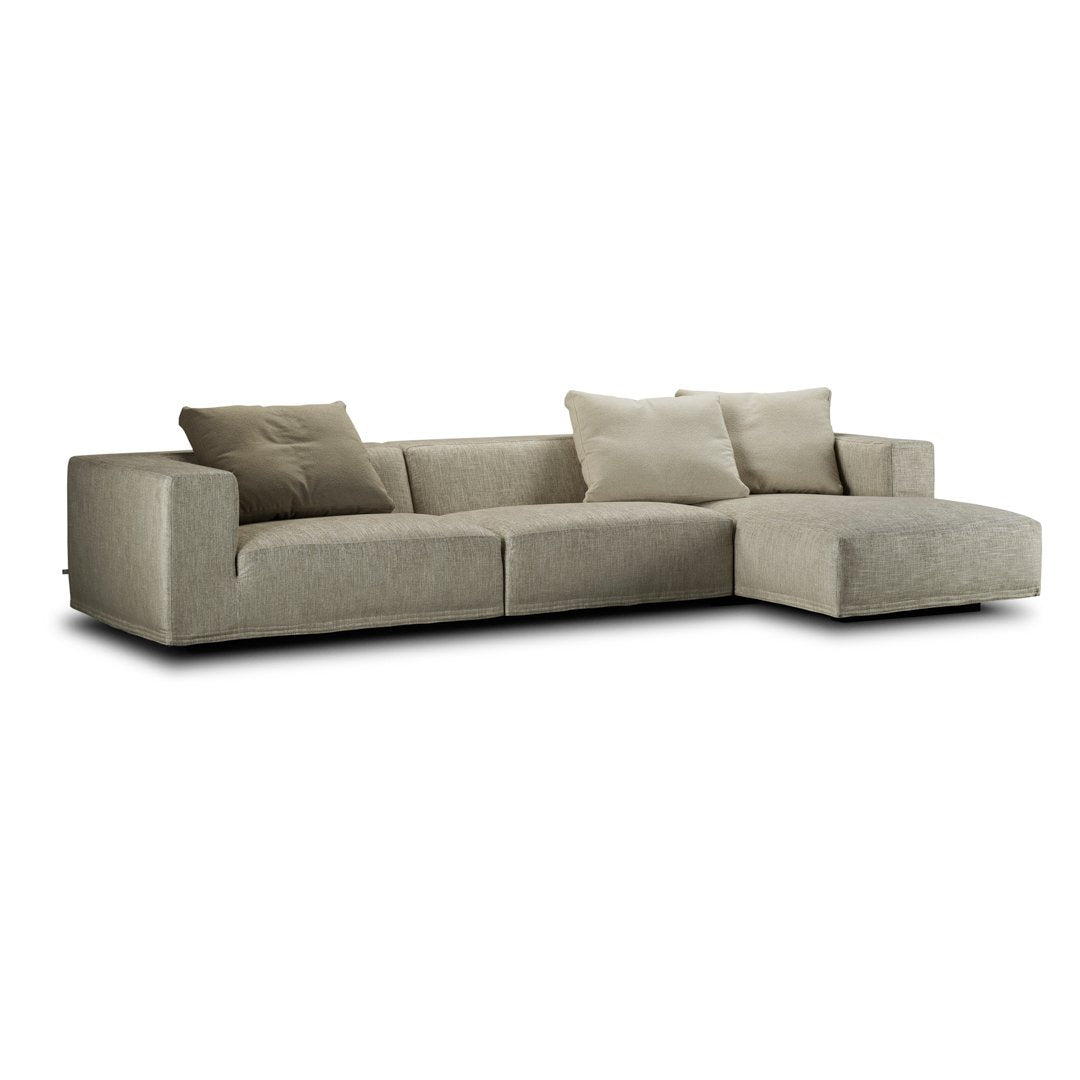 Baseline Sofa Sectional - Modern L-Shaped Couch for Living Room, Family Room & Apartment | Comfortable Fabric Upholstery, Sturdy Frame & Easy Assembly