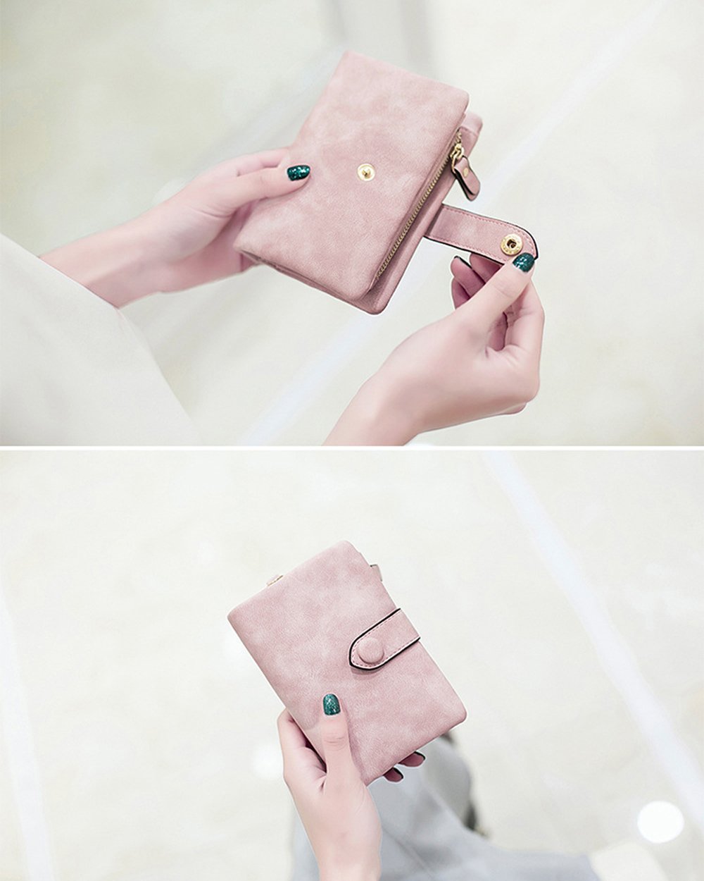 Stylish Women's Wallets - RFID Blocking Bifold & Trifold Leather Wallets with Wrist Strap | Small Ladies Billfold, Mini Clutch & Zipper Coin Purse | Perfect for Everyday Use, Travel & Gift Giving