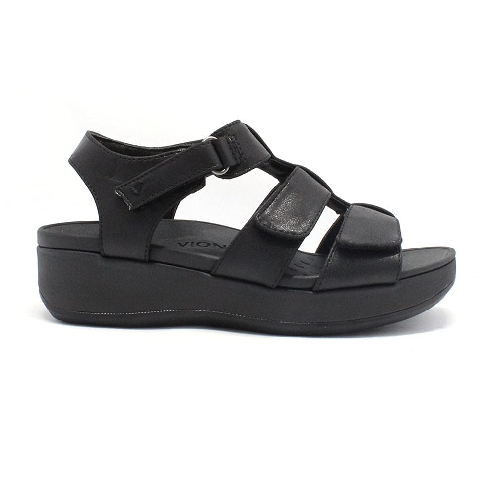 Vionic TAMI0017W Tami Black Women's Orthotic Sandals Size 7 - Arch Support & Comfort for Walking, Travel & Everyday Wear