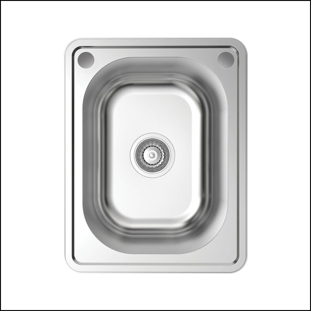 FIENZA 22L Compact Laundry Sink with Drain Board - Small Space Utility Sink for Apartments, RVs & Basements - Model 68200 - Perfect for Washing Clothes, Handwashing & Household Cleaning Tasks