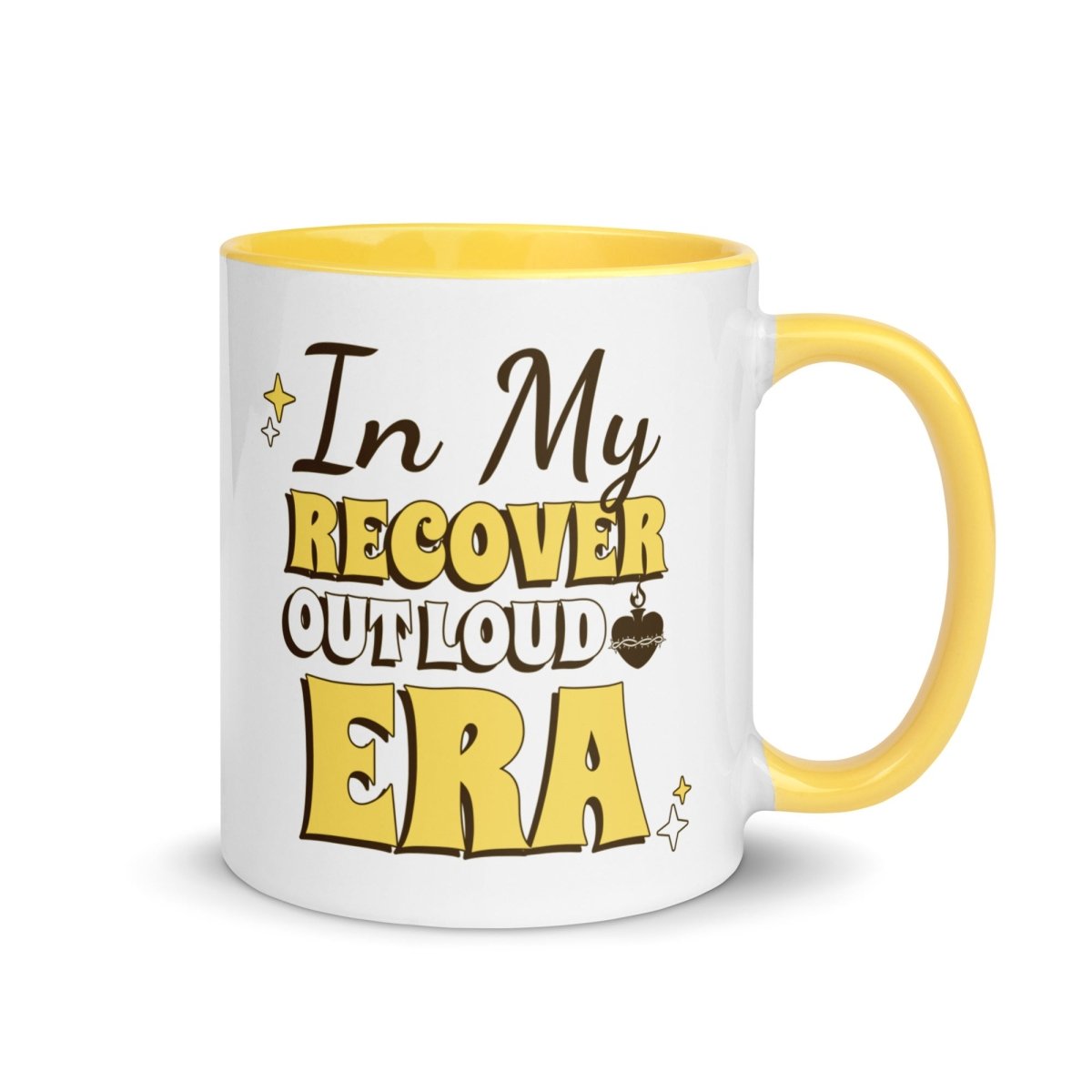 Recover Out Loud Era Ceramic Mug - Inspirational Coffee Cup for Recovery & Sobriety - Perfect for Morning Coffee, Office Use & Thoughtful Gifts