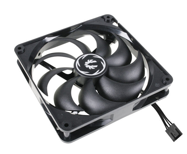 BitFenix Spectre PWM 140mm All Black PC Cooling Fan - High Airflow, Silent Operation for Gaming PCs, Workstations, and Home Theater Setups