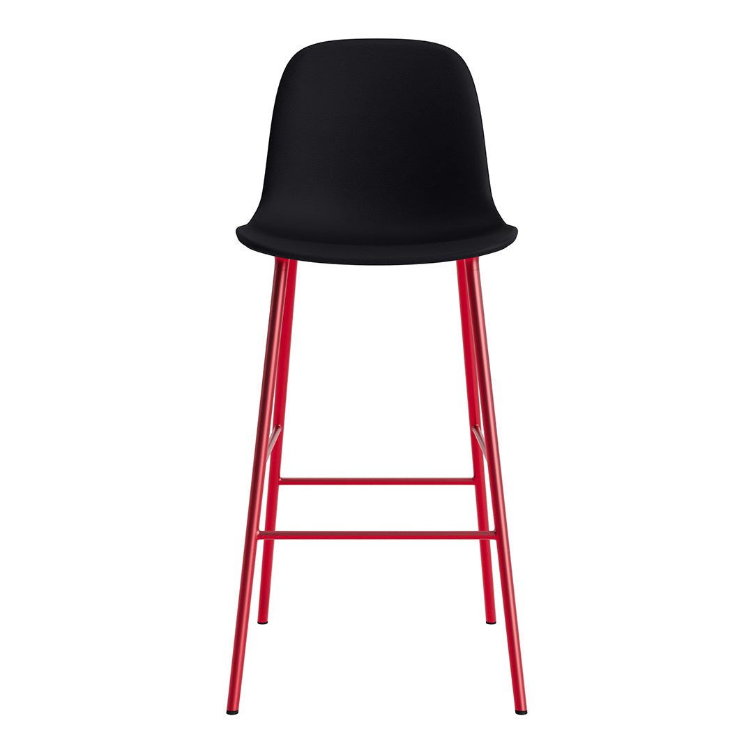 Modern Form Bar Chair - Fully Upholstered Counter Stool with Comfortable Seat - Perfect for Kitchen Islands, Breakfast Bars & Home Bars