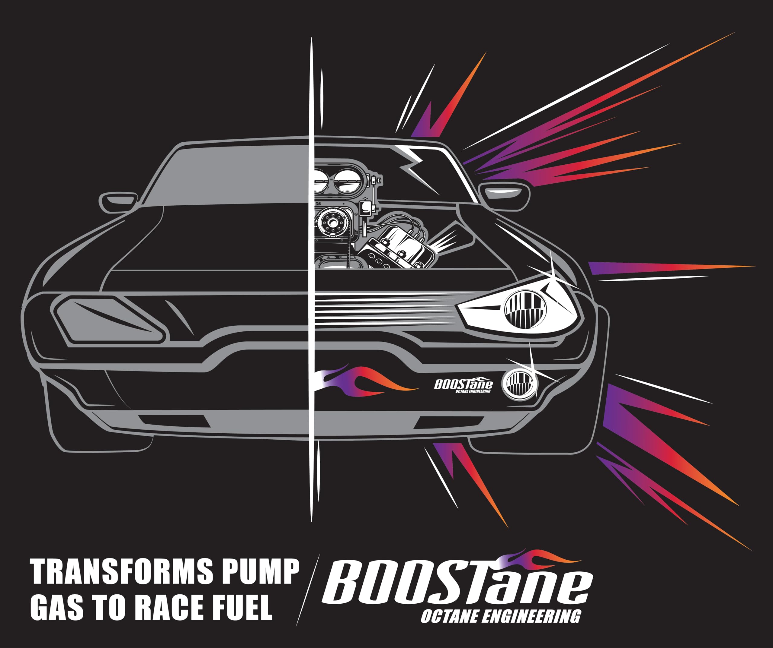 BOOSTane Professional Octane Booster (10 Pack) - Increase Fuel Performance for Racing, High-Performance Cars & Motorcycles - Premium Fuel Additive for Better Acceleration & Engine Protection