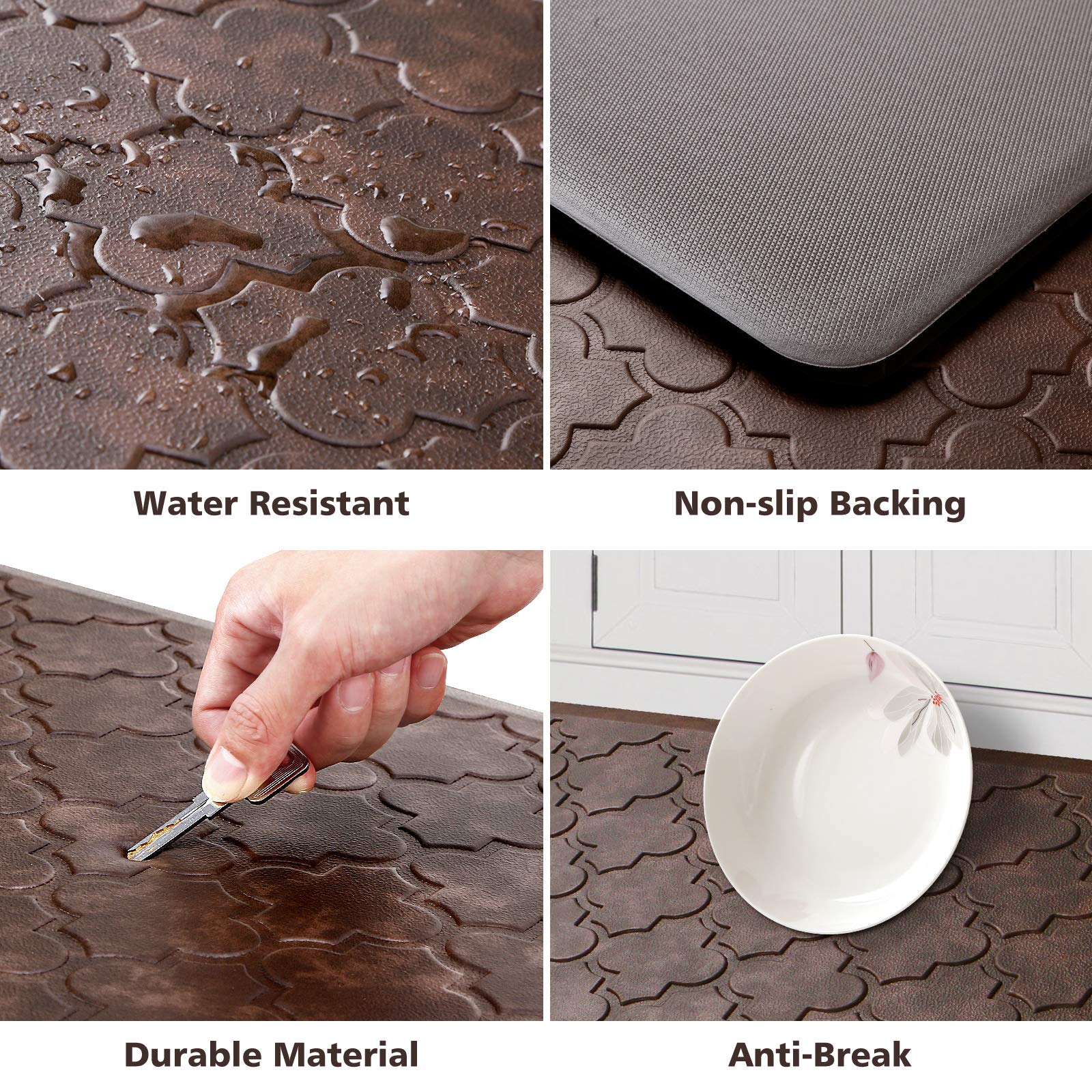 WISELIFE Anti-Fatigue Kitchen Mat - 17.3