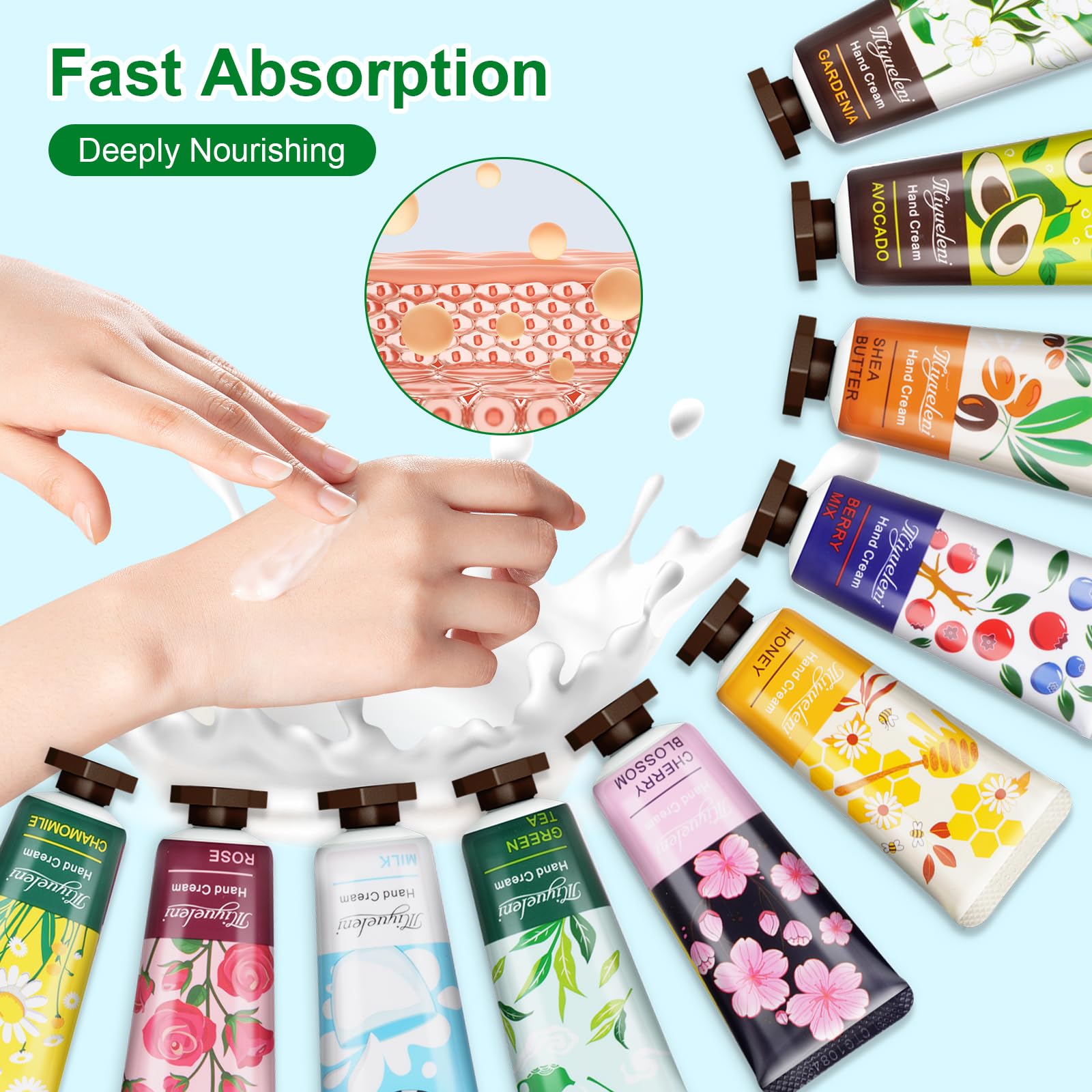 80-Pack Travel Size Hand Cream Gift Set - Moisturizing Lotion for Dry, Cracked Hands - Perfect for Teachers, Nurses, Coworkers (Bulk Mini Hand Lotion) - Great for Birthday Gifts, Office Appreciation & Holiday Party Favors