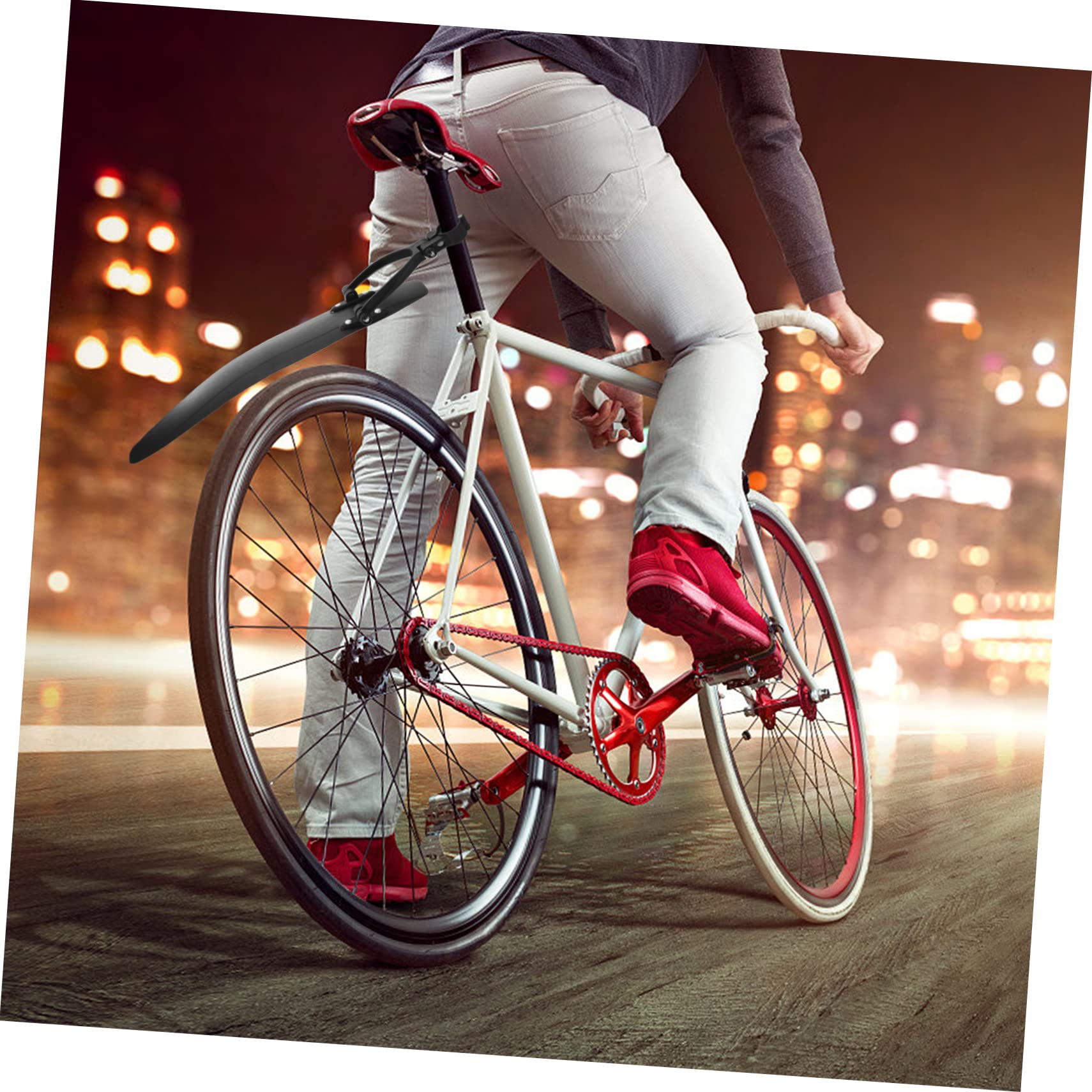 BESPORTBLE Bike Mud Guard Set - Plastic Front & Rear Mudguard for Bicycles, Dirt Protection Accessories - Perfect for Mountain Biking, Commuting & Rainy Day Rides