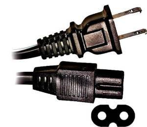 Ultra Spec 6FT Printer Power Cord - Figure 8, Dog Bone & Double Barrel Connectors | Replacement Cable for Printers, Scanners & Office Equipment