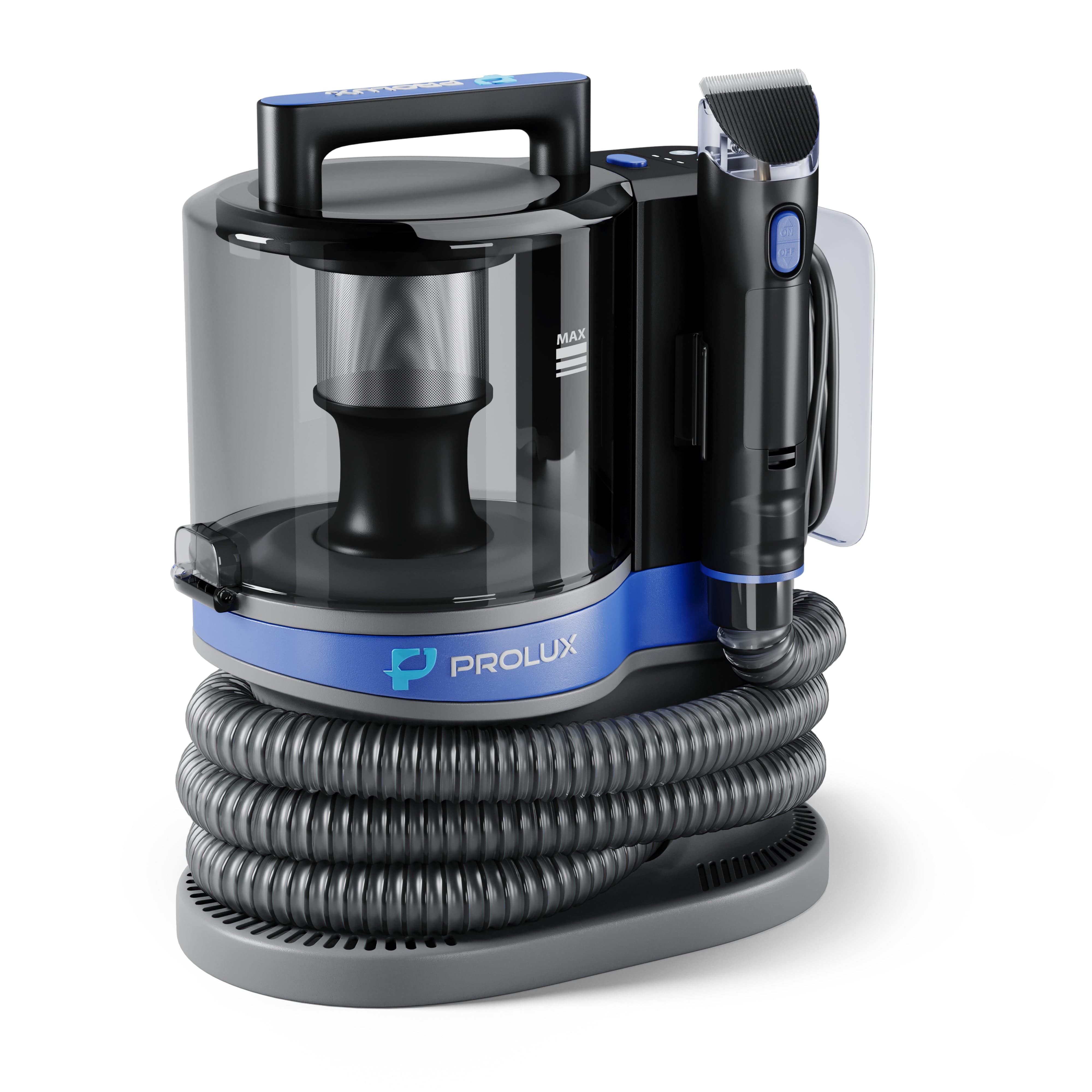 Prolux 4-in-1 Bagless Pet Grooming Vacuum Cleaner for Dogs & Cats - Powerful Suction for Hair, Dander & Debris - Perfect for Home, Car & Pet Salon Use