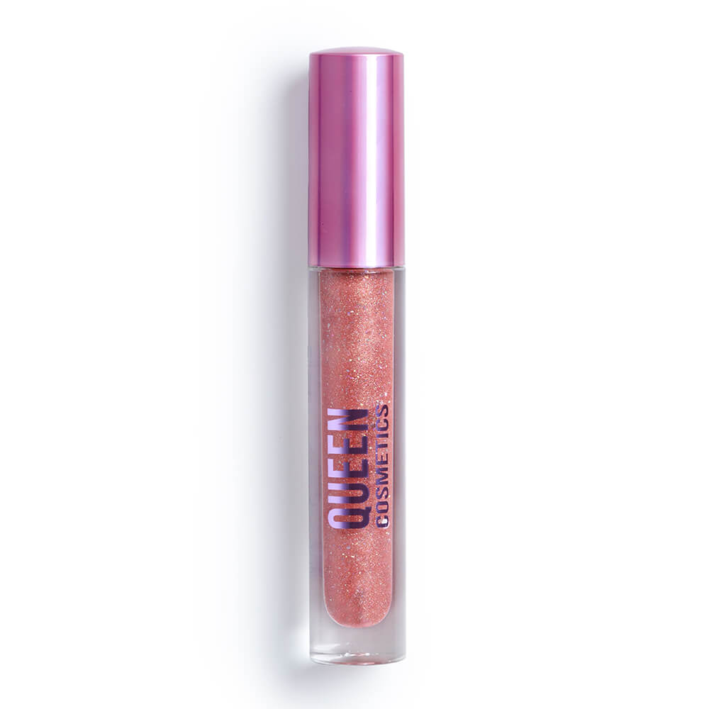Queen Cosmetics Holographic Lip Gloss - Long Lasting Shine, Non-Sticky Formula for Plump Lips | Perfect for Parties, Date Nights & Everyday Wear