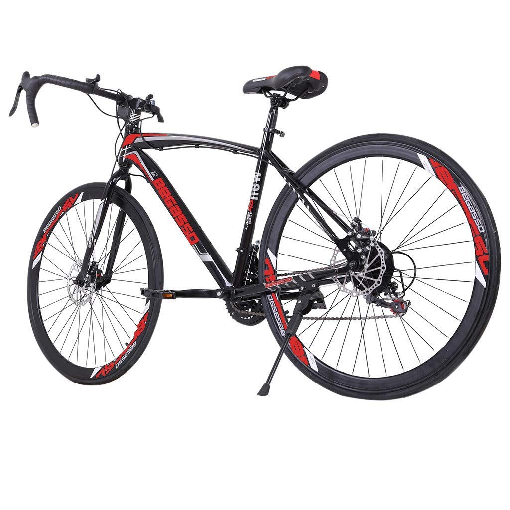 **26 Inch Mountain Bike with Lock-Out Suspension Fork, 21-Speed Shimano Drivetrain, High-Carbon Steel Frame & Dual Disc Brakes - MTB Bicycle for Men, Women, Adults & Youth - Perfect for Trail Riding, Commuting & Outdoor Adventures**