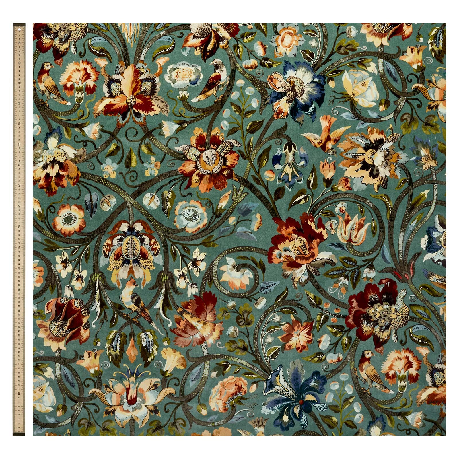GAIA Velvet Curtains - Luxurious Prussian Blue Blackout Drapes for Living Room & Bedroom | Thermal Insulated Window Treatments for Home Decor