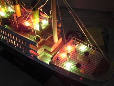 Titanic Wooden Model Cruise Ship 16