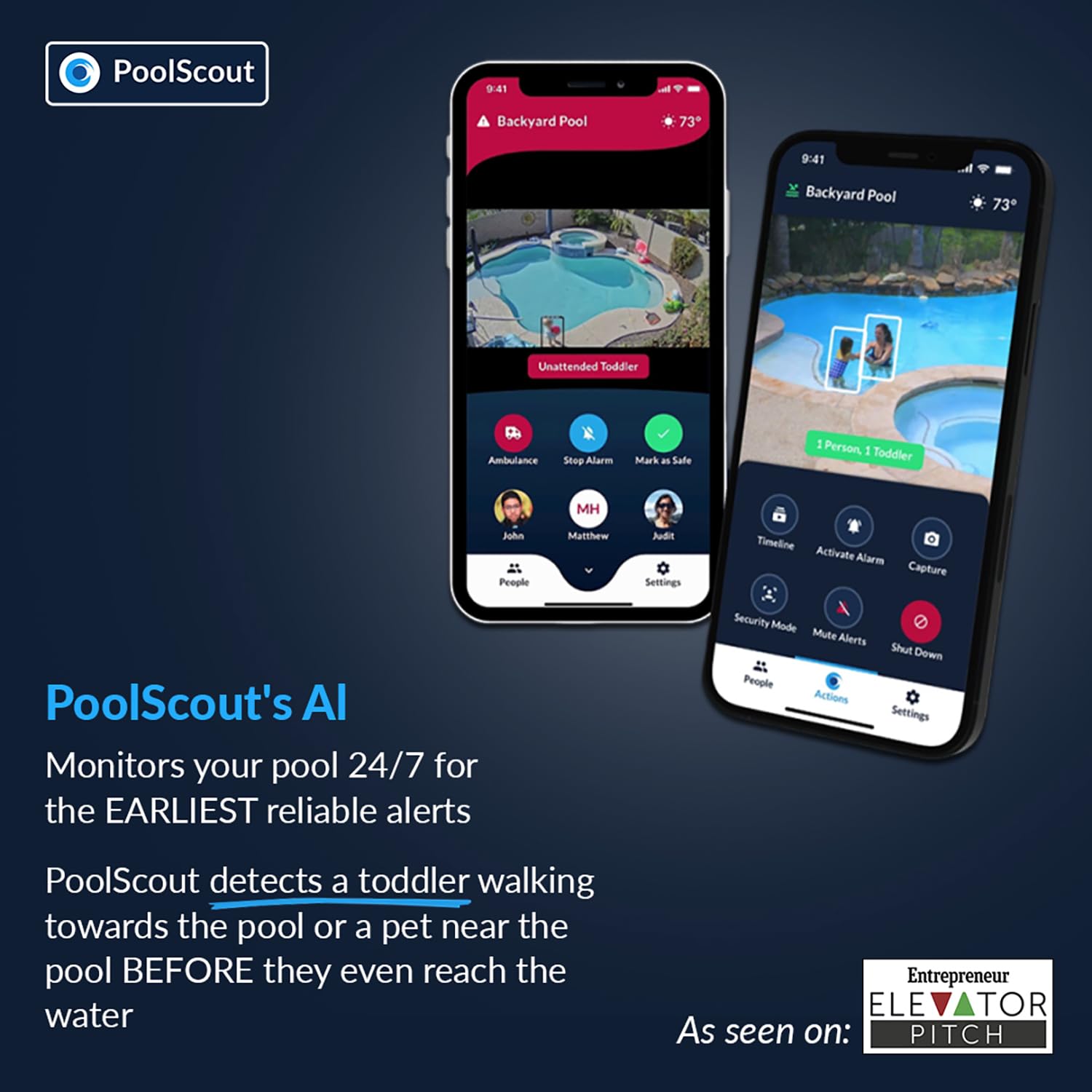 Wireless Pool Security Alarm System - Solar & Battery Powered Drowning Prevention Kit for Toddlers & Pets | Includes 3-Month Premium Subscription | Ideal for Backyard Swimming Pools, Spas & Water Safety