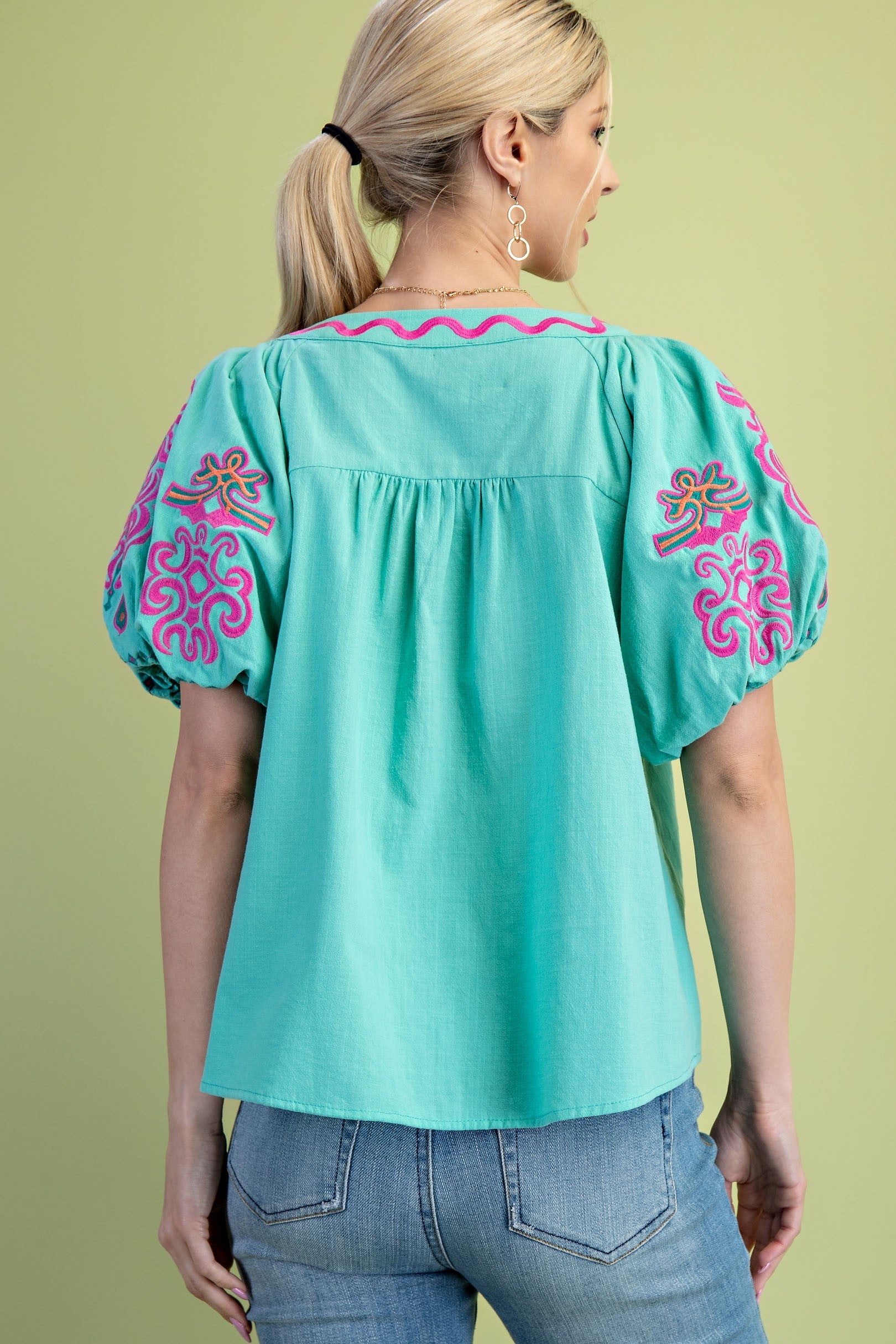 Emerald Dream Top - Elegant Women's Fashion Blouse for Casual & Party Wear | Perfect for Date Nights, Office & Special Occasions