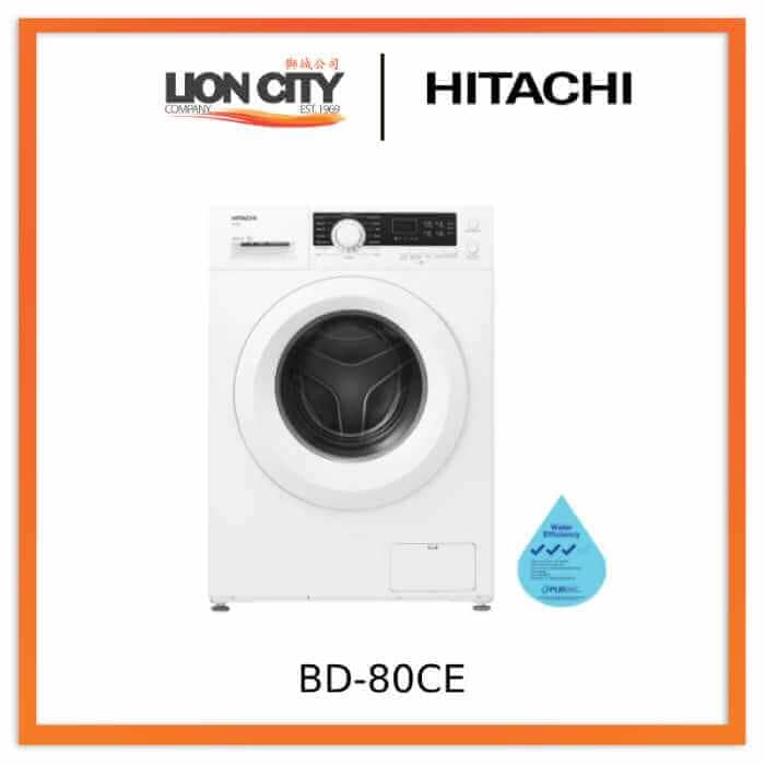 Hitachi BD 80CE 8KG Front Load Washing Machine - Energy Efficient, Quiet Operation, Large Capacity for Family Laundry | Perfect for Apartments, Homes & Laundry Rooms