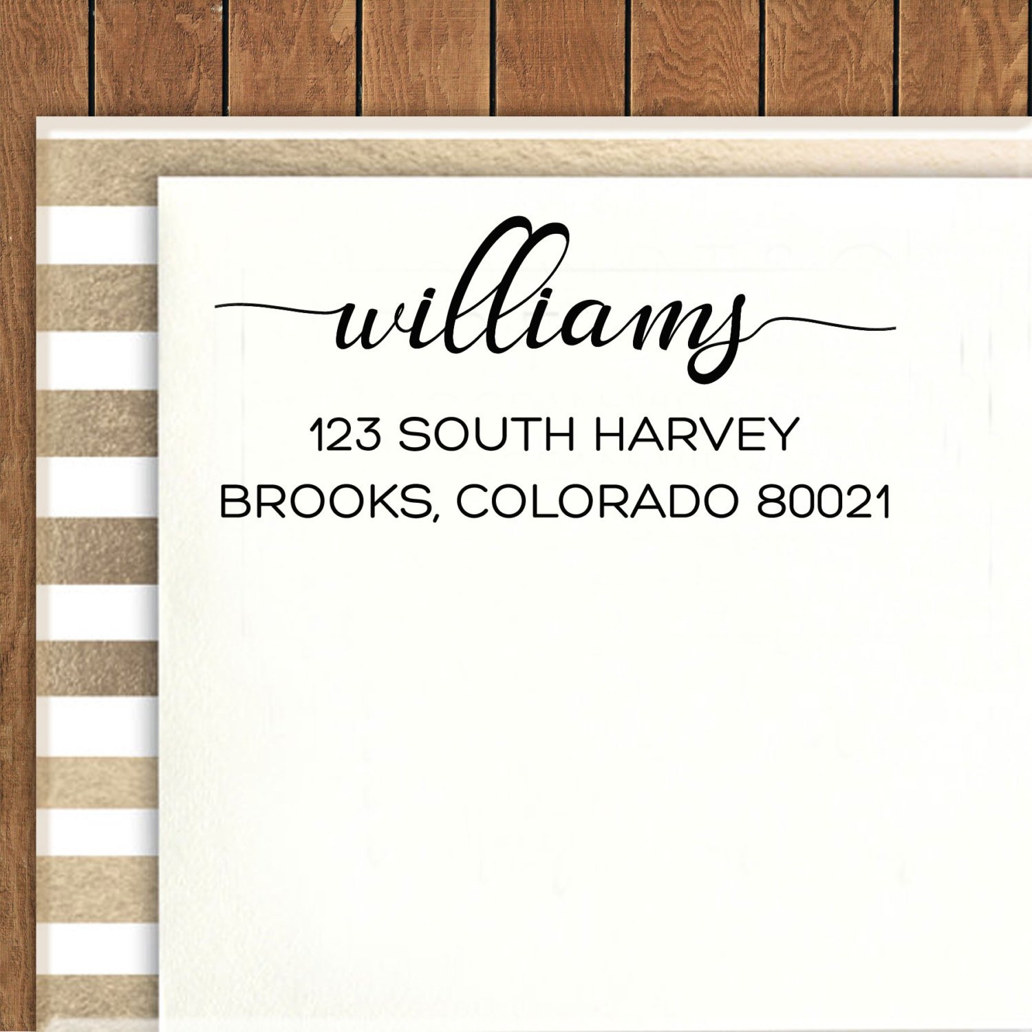 Personalized Self Inking Address Stamp - Custom Family Return Address Stamp for Envelopes, Letters & Wedding Invitations | Printtoo Premium Rubber Stamp for Home & Office Use
