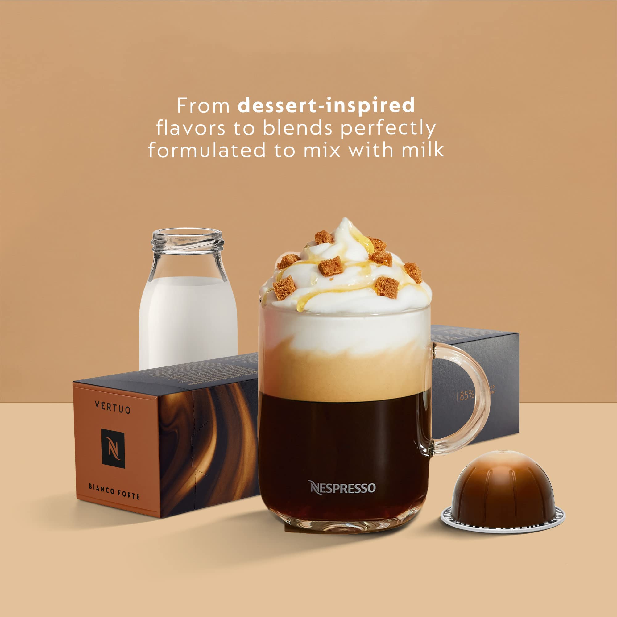 De'Longhi Nespresso Vertuo Pop+ Deluxe Coffee & Espresso Maker Machine - 120V, Silver | Perfect for Home, Office & Small Spaces | Brews Coffee, Espresso & Lungo