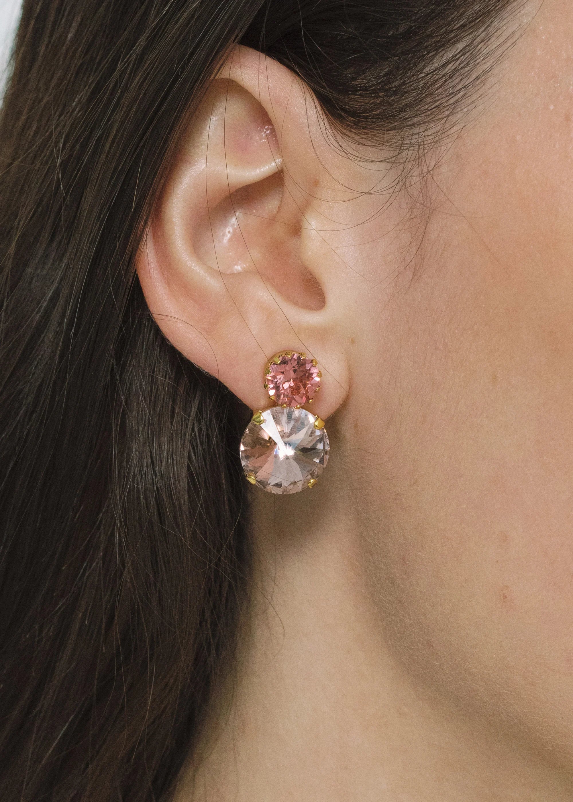 Myrla Rose Quartz Earrings – Elegant Healing Crystal Jewelry for Women | Perfect for Gifts, Meditation & Everyday Wear