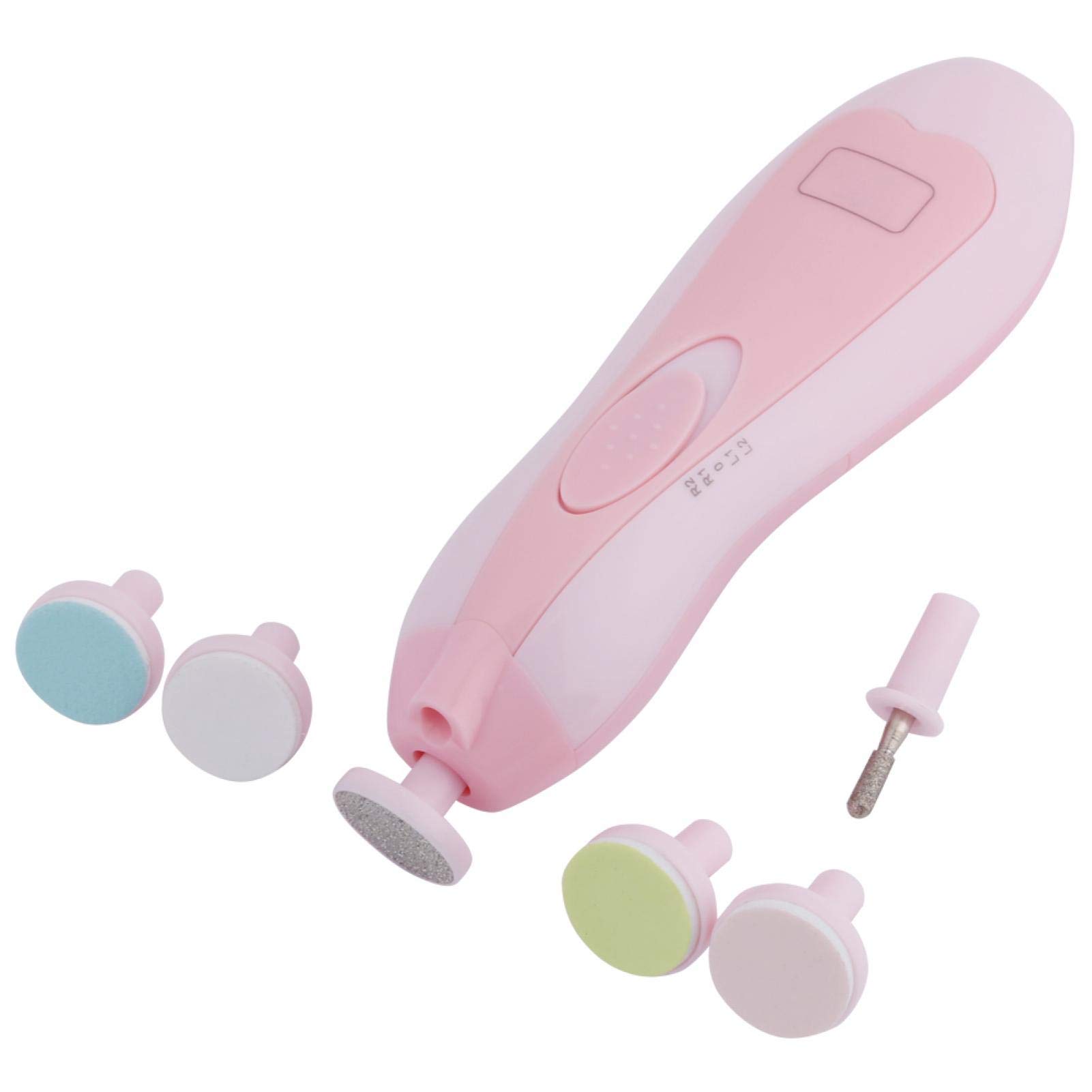 Safe Baby Electric Nail Clipper & 6-in-1 Nail Care Kit - Gentle Electric Nail Trimmer & File Set for Newborns, Infants & Toddlers (Pink) - Perfect for Stress-Free Nail Trimming at Home or On-the-Go