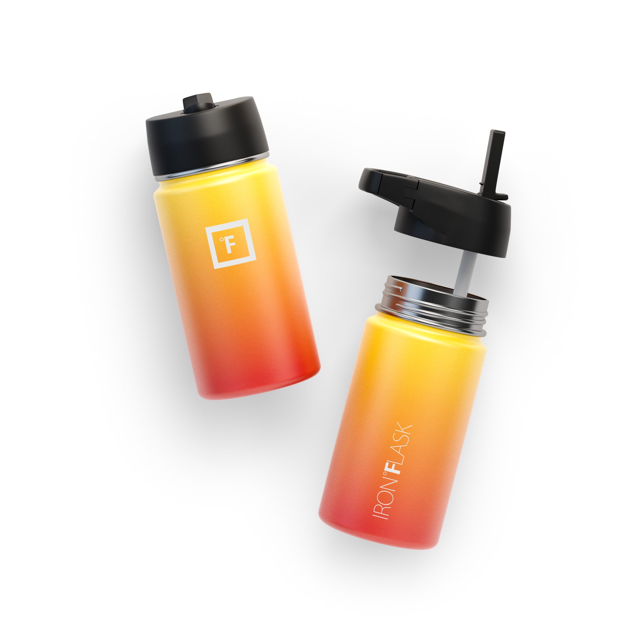 14 Oz Wide Mouth Water Bottle with Straw Lid - Leakproof & BPA Free - Perfect for Gym, Hiking, Travel & Everyday Hydration