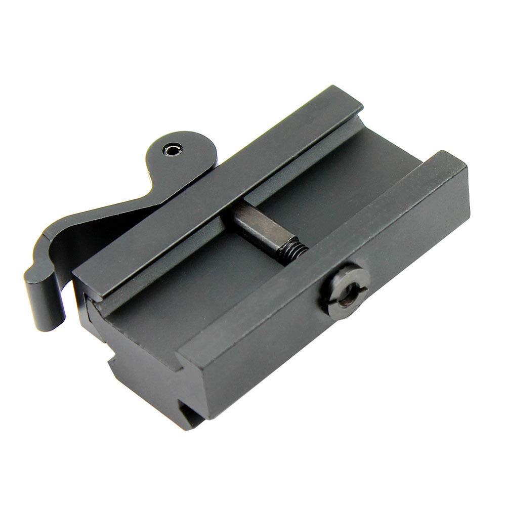 QD Quick Release Mount Adapter 5 Slots for 20mm Picatinny/Weaver Rail - Compatible with Hunting Rifles, Scopes & Tactical Gear - Perfect for Outdoor Shooting, Hunting & Airsoft Accessories