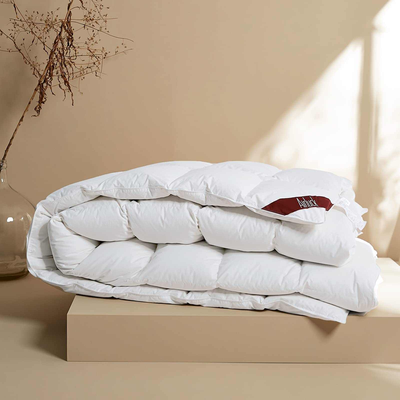 Luxury Feather Down Comforter California King Size 108